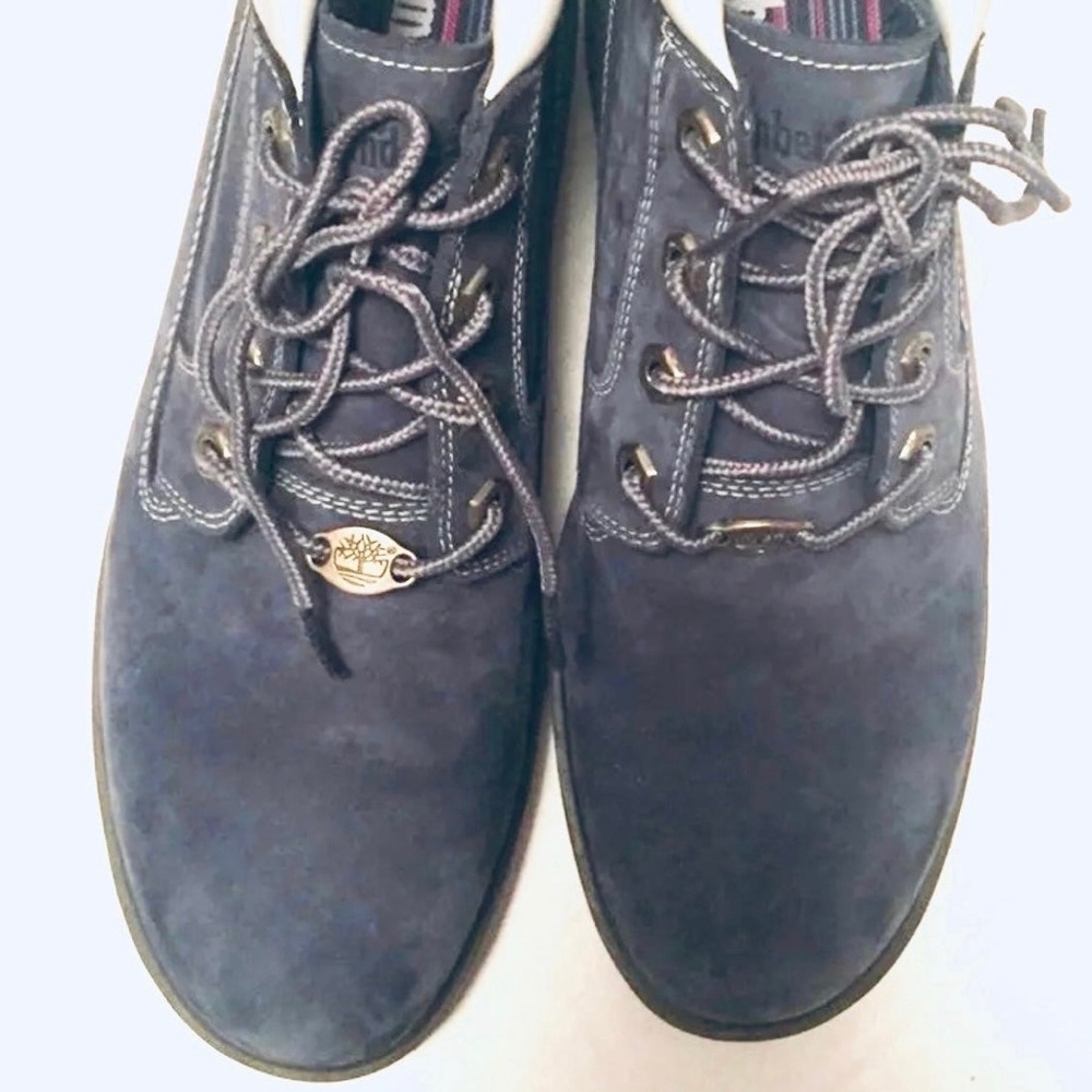 Quality Timberland Blue Leather Suede Chukka Boots In Size 8 M